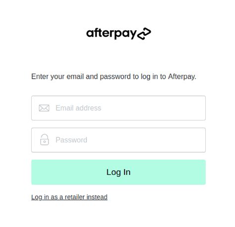 log into my afterpay account